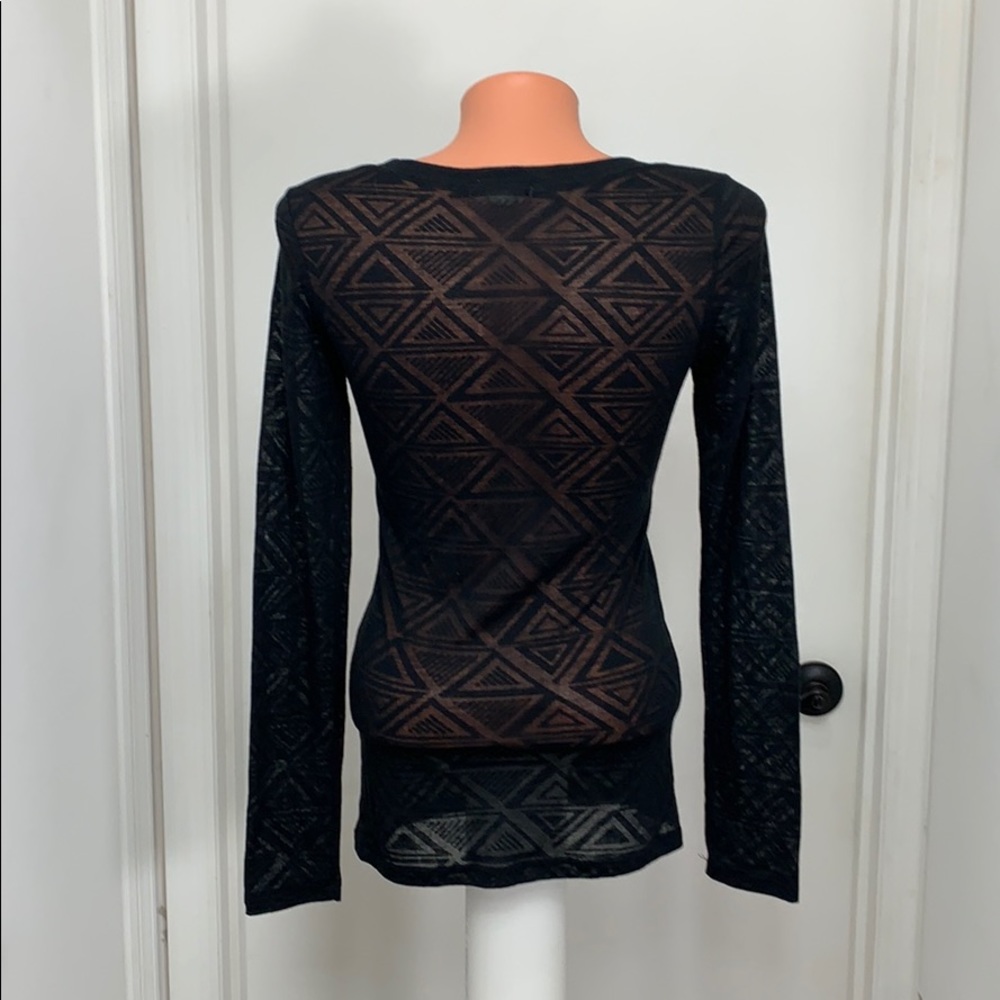 Bozzolo Juniors long sleeve black top medium - Picture 3 of 4